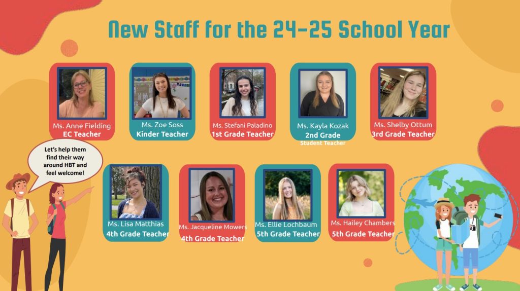 This image is of new teachers at HBT.