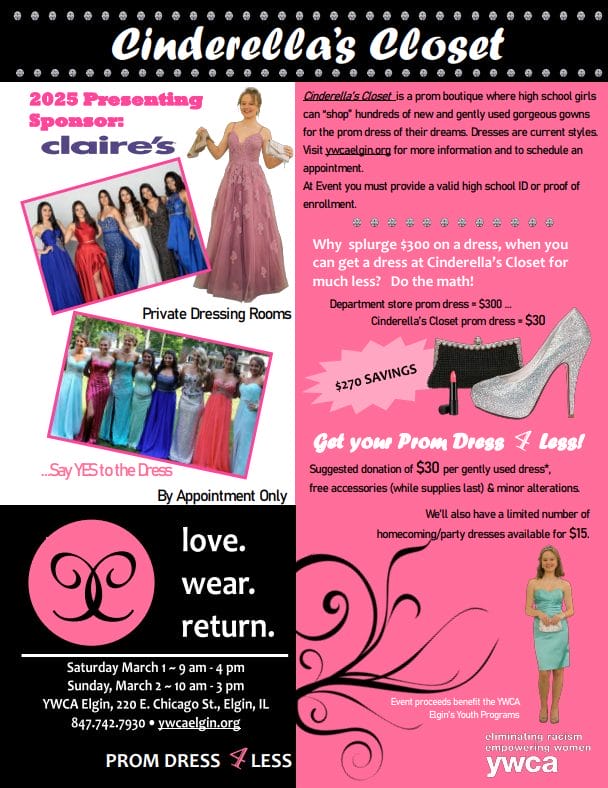 Cinderalla's closet flyer English