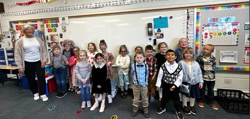 Kindergarten's 100th day of school