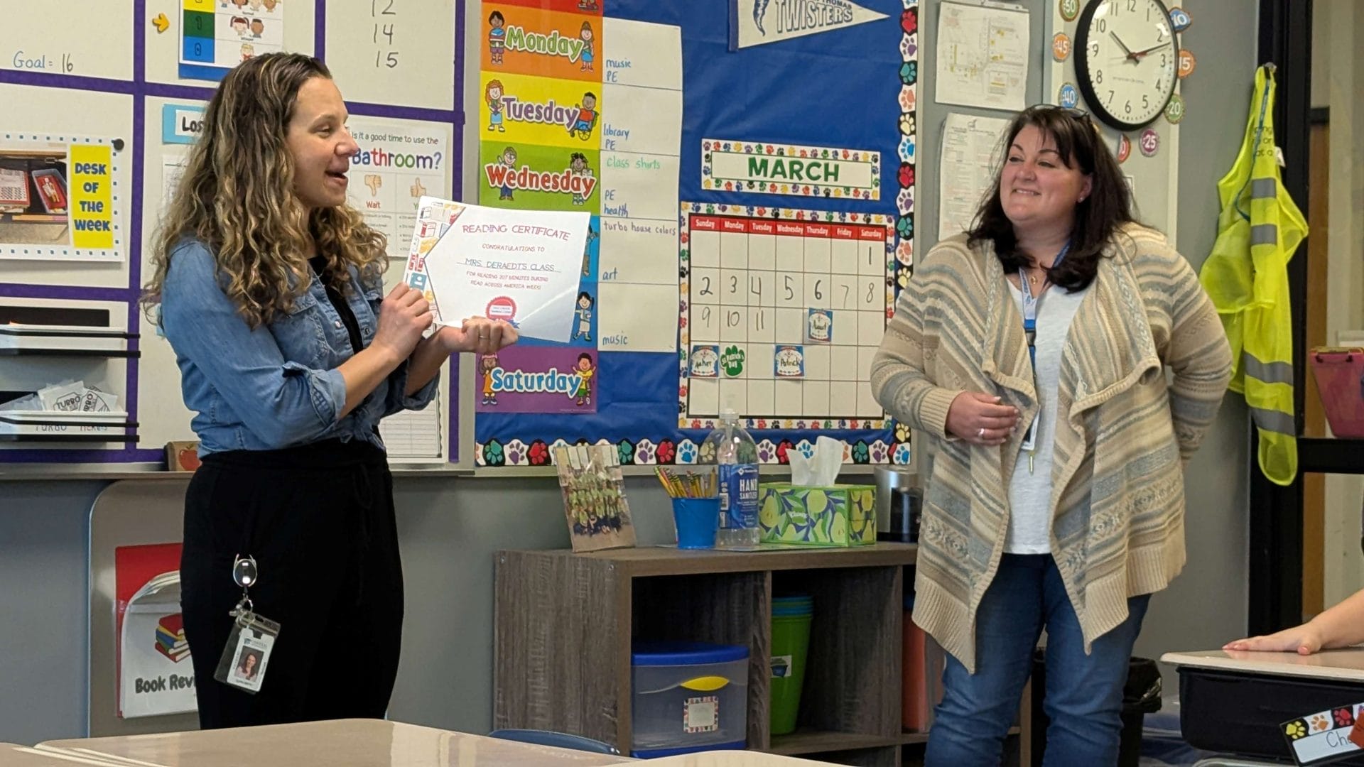 Certificate presentation