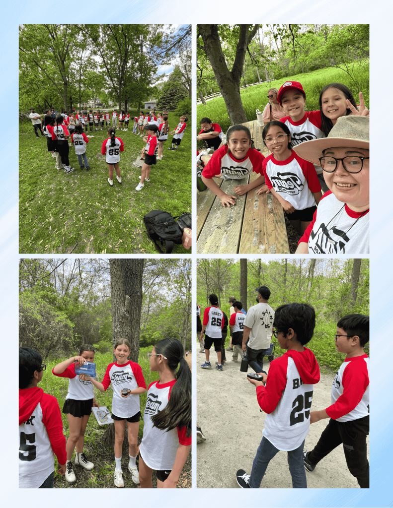 5th grade students on a Field Trip to Lincoln Marsh