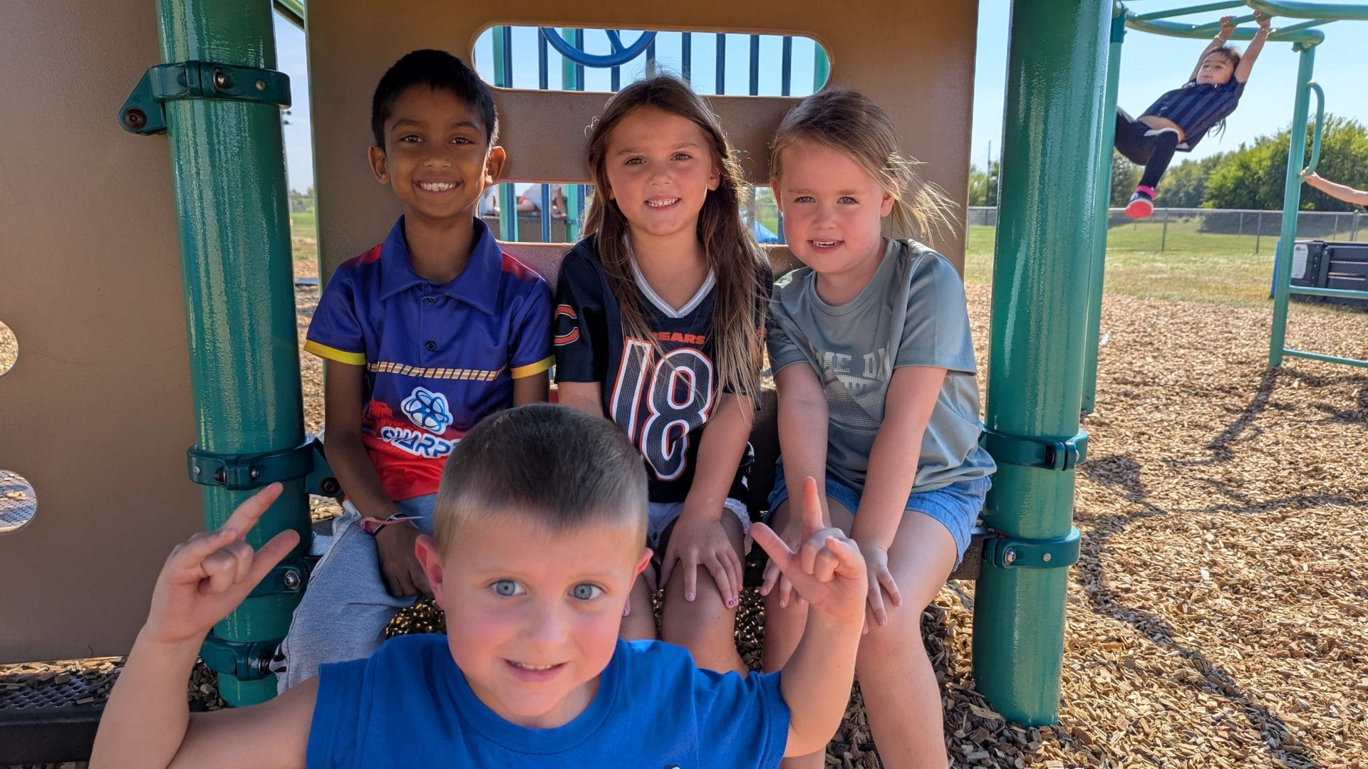 Kinder Students on the park