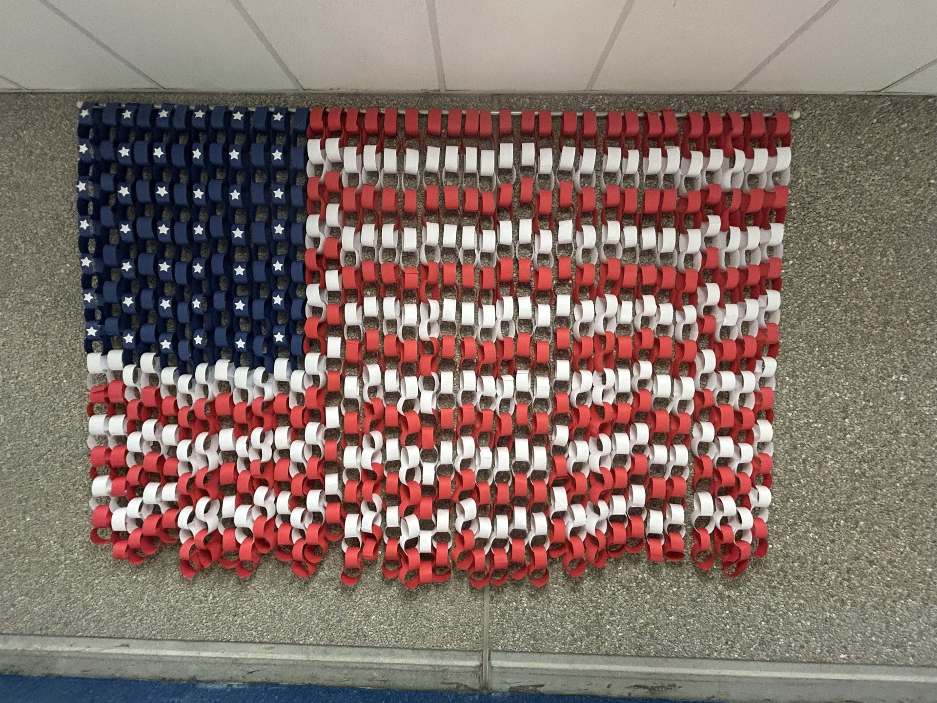 Students rendition of American Flag