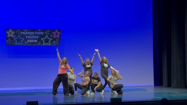 Prairie View Staff during their performance at the talent show