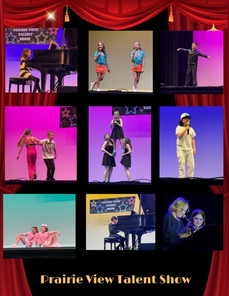 Students performing at the talent show