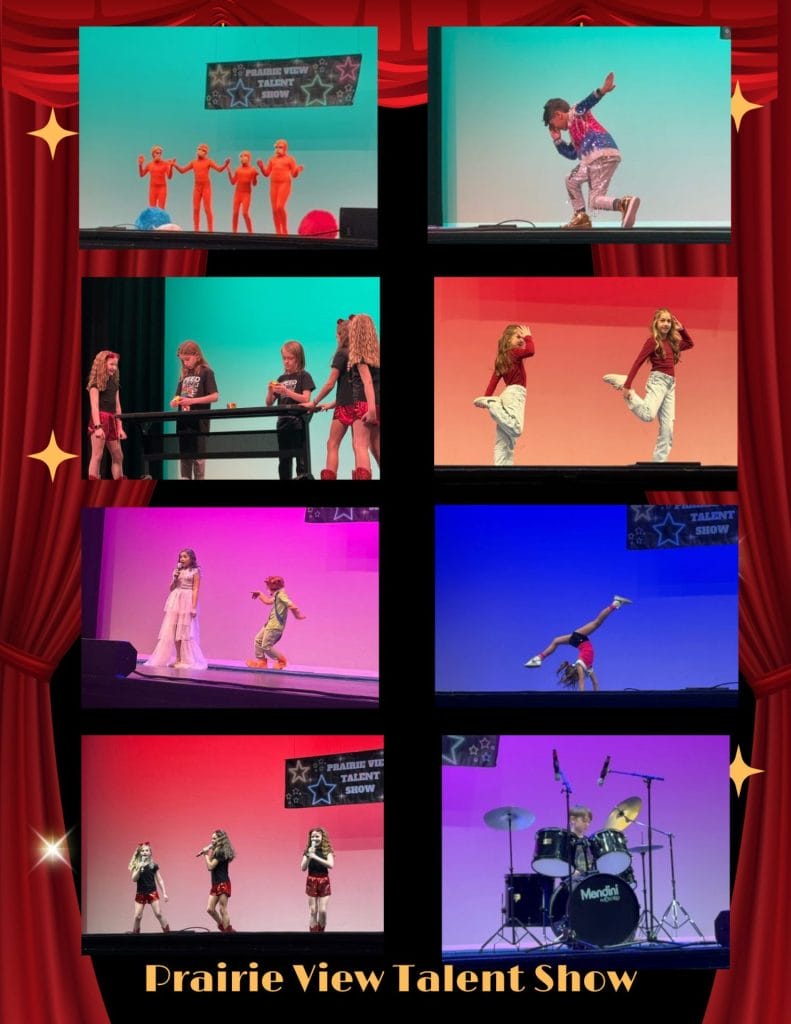 Students performing at the talent show