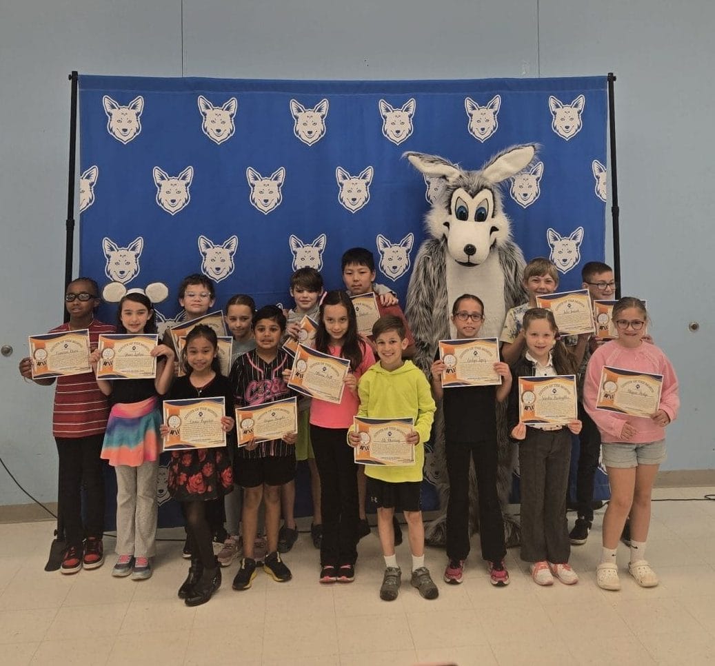 All grades at the Coyote of the Month ceremony for April and May
