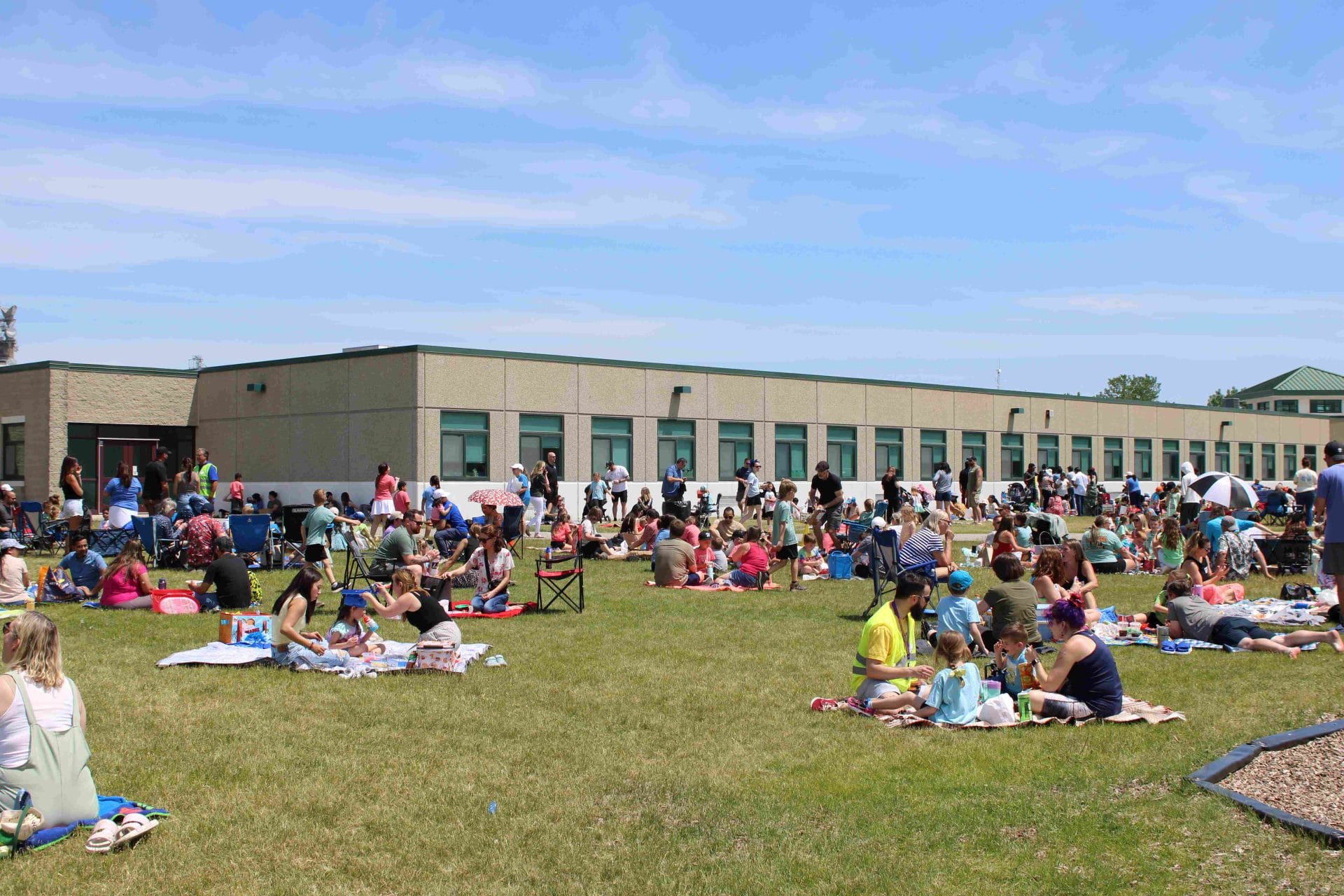 Picnic at a school
