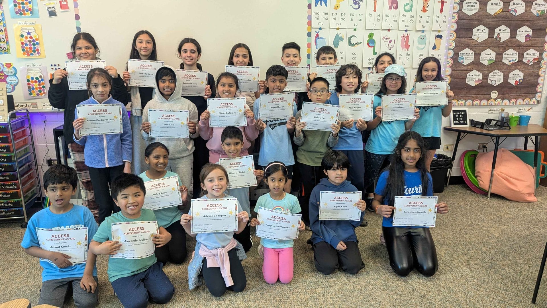 ML Students with certificates